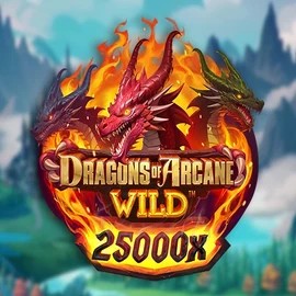 Dragons of Arcane Wild slot logo by Foxium at Betalice CasinoDragons of Arcane Wild