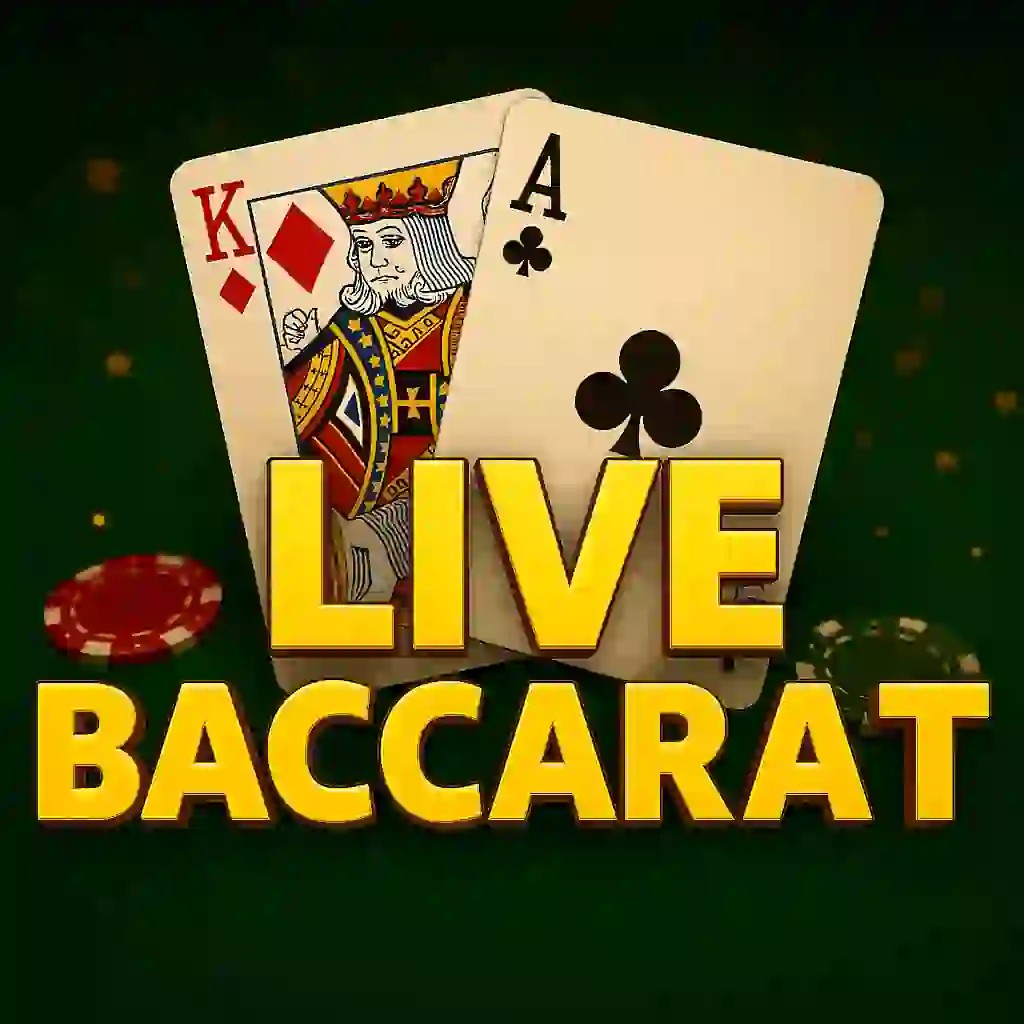Live Baccarat slot icon by Evolution, available at Betalice Casino