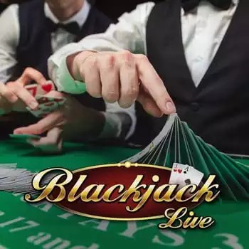 Live Blackjack online game logo by Evolution on betalicecasinoo.com